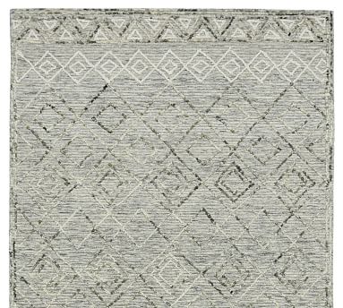 Hand-tufted Tux Damask Pattern Wool Area Rug - 8' x 11' - Bed Bath & Beyond  - 6344478