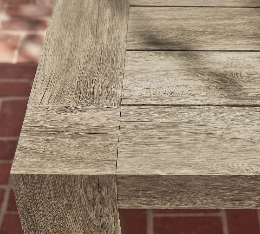 Palisades Metal Rectangular Outdoor Dining Table Pottery Barn