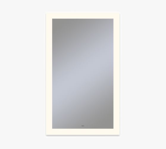 Robern Rectangular Vitality Lighted Mirror with LED Lights and Defogger Pottery Barn