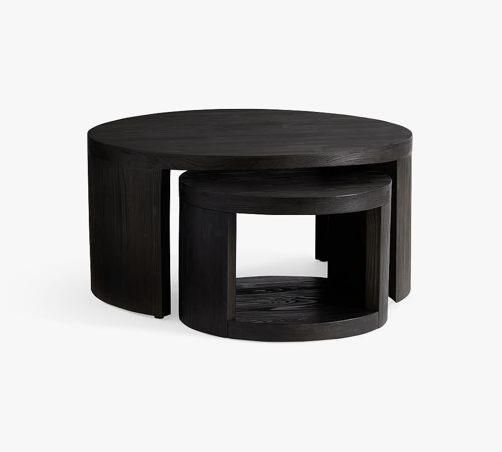 Folsom Round Nesting Coffee Table | Pottery Barn