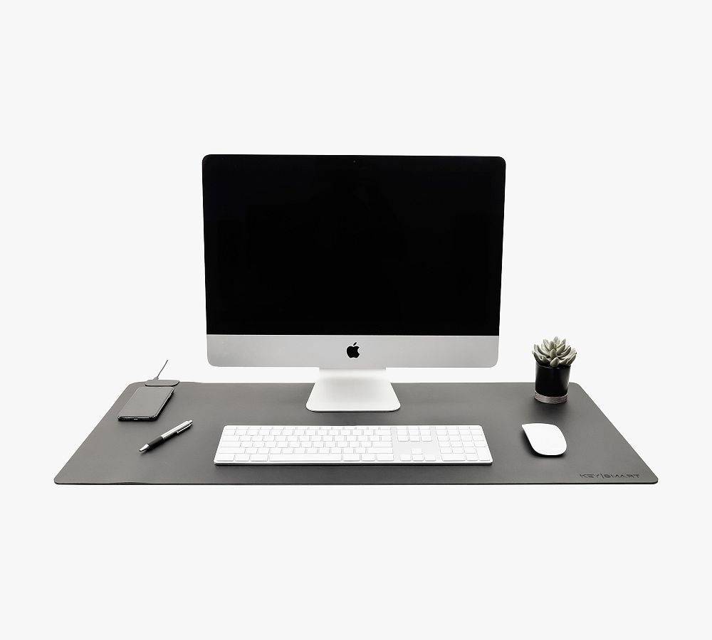 Wireless Charging Leather Desk Pad Pottery Barn
