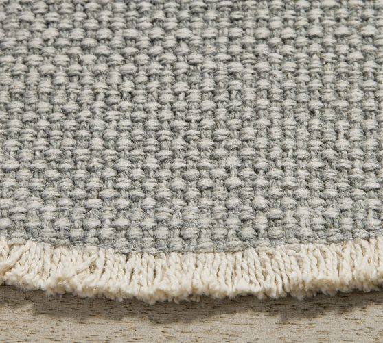 Mason Handwoven Cotton Fringe Round Placemats Set of 4 Pottery Barn