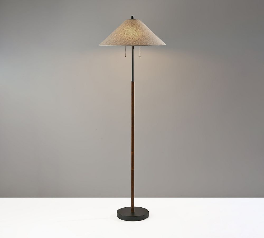 Patton Wood & Metal Floor Lamp Pottery Barn