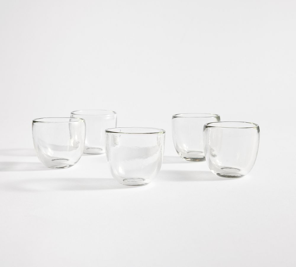 Handcrafted Modern Glass Votive Candleholders Set of 5 Pottery Barn