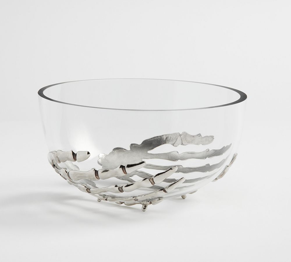 Skeleton Hand Salad Bowl Pottery Barn