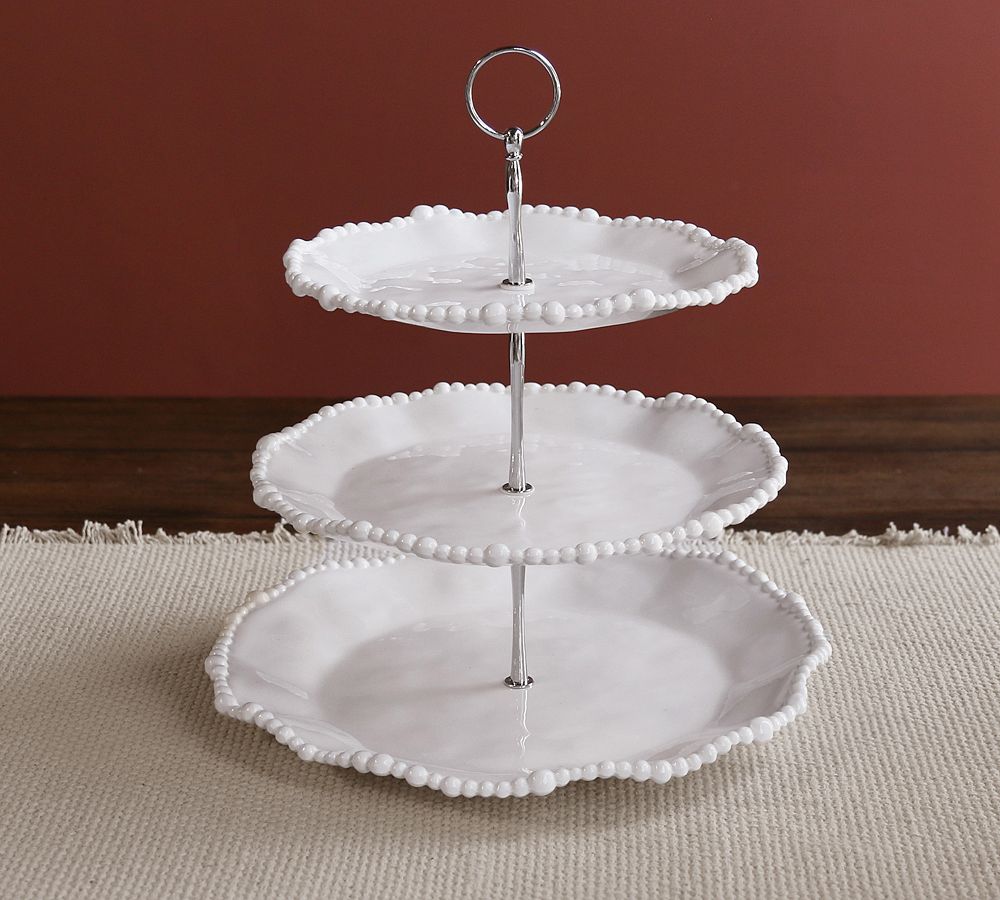 Alegeria Outdoor Triple Tiered Server | Pottery Barn