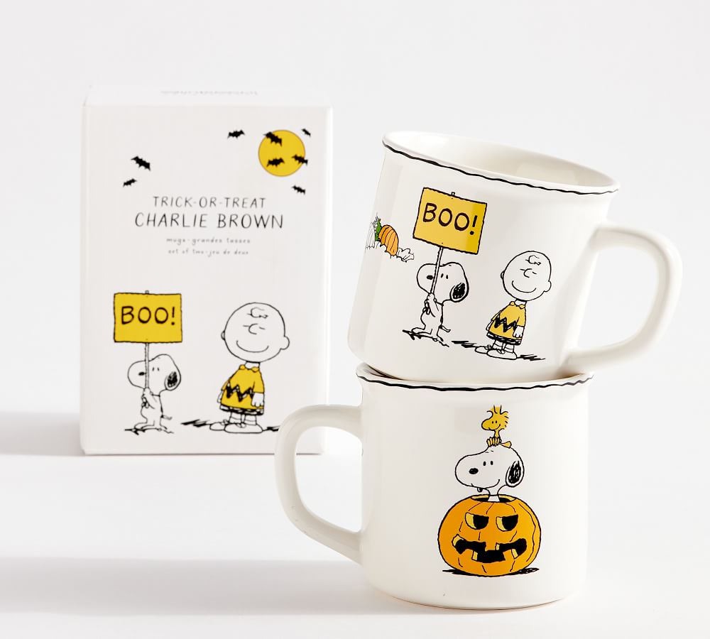 Peanuts™ Stoneware Mugs Set of 2 Pottery Barn