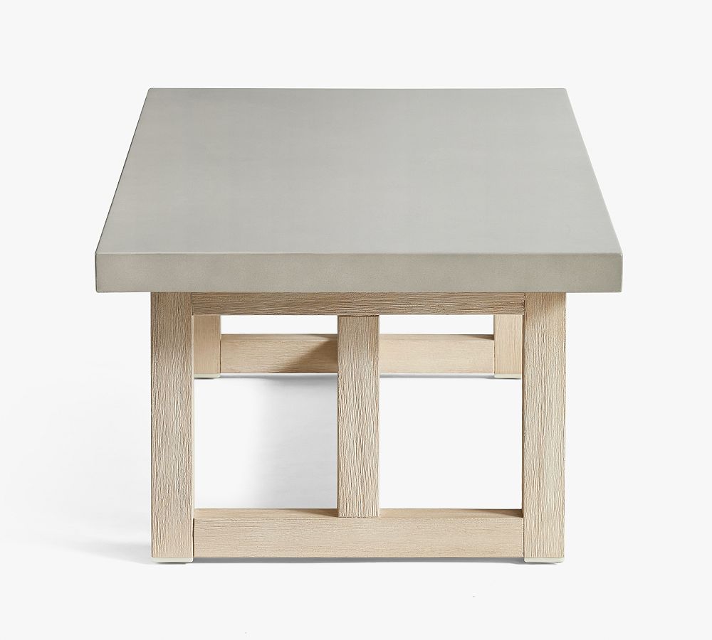 Portola Concrete Outdoor Coffee Table Pottery Barn