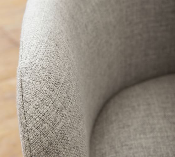 Carson Upholstered Swivel Desk Chair | Pottery Barn