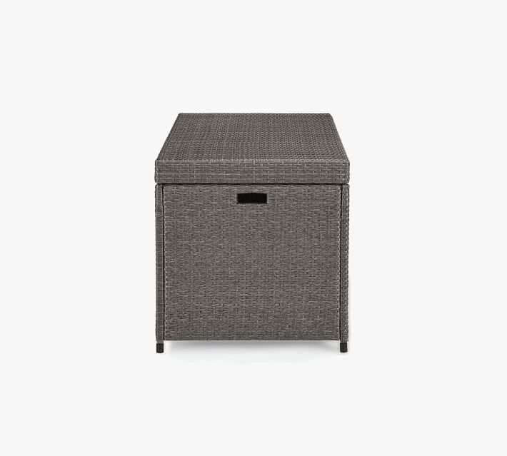 Benson Outdoor Wicker Pool Storage Bin