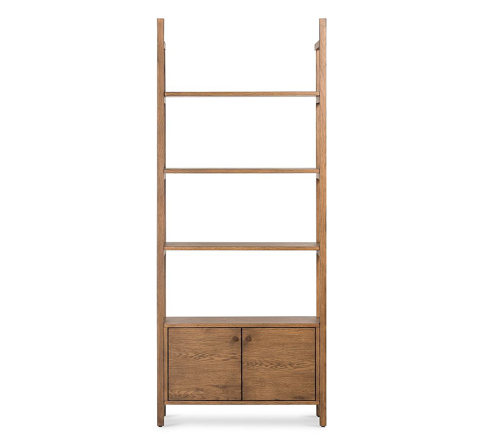 Genoa Etagere Bookcase with Doors Pottery Barn