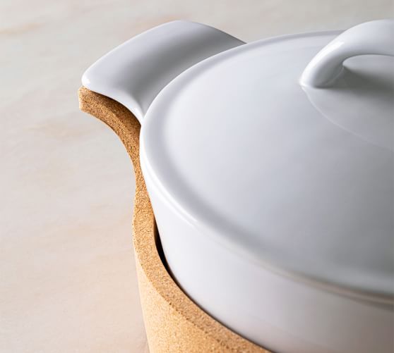 Casafina Bakers with Cork Trivet Pottery Barn