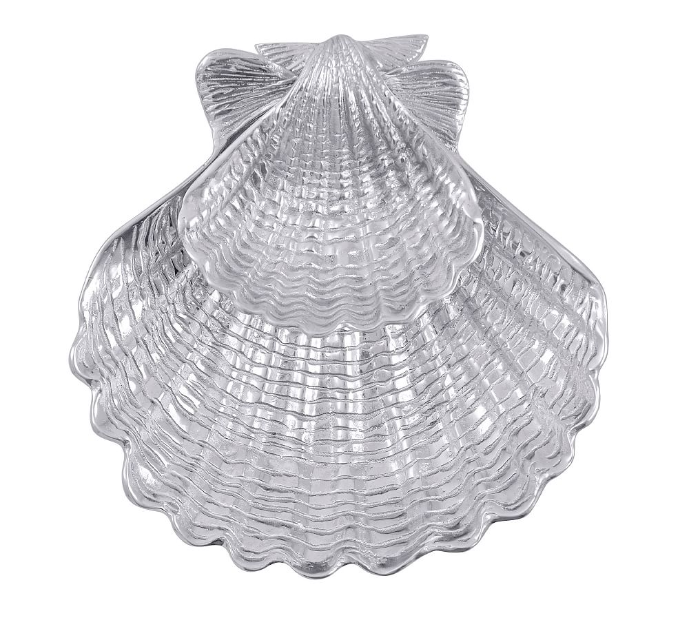 Handcrafted Seashell Chip & Dip Server