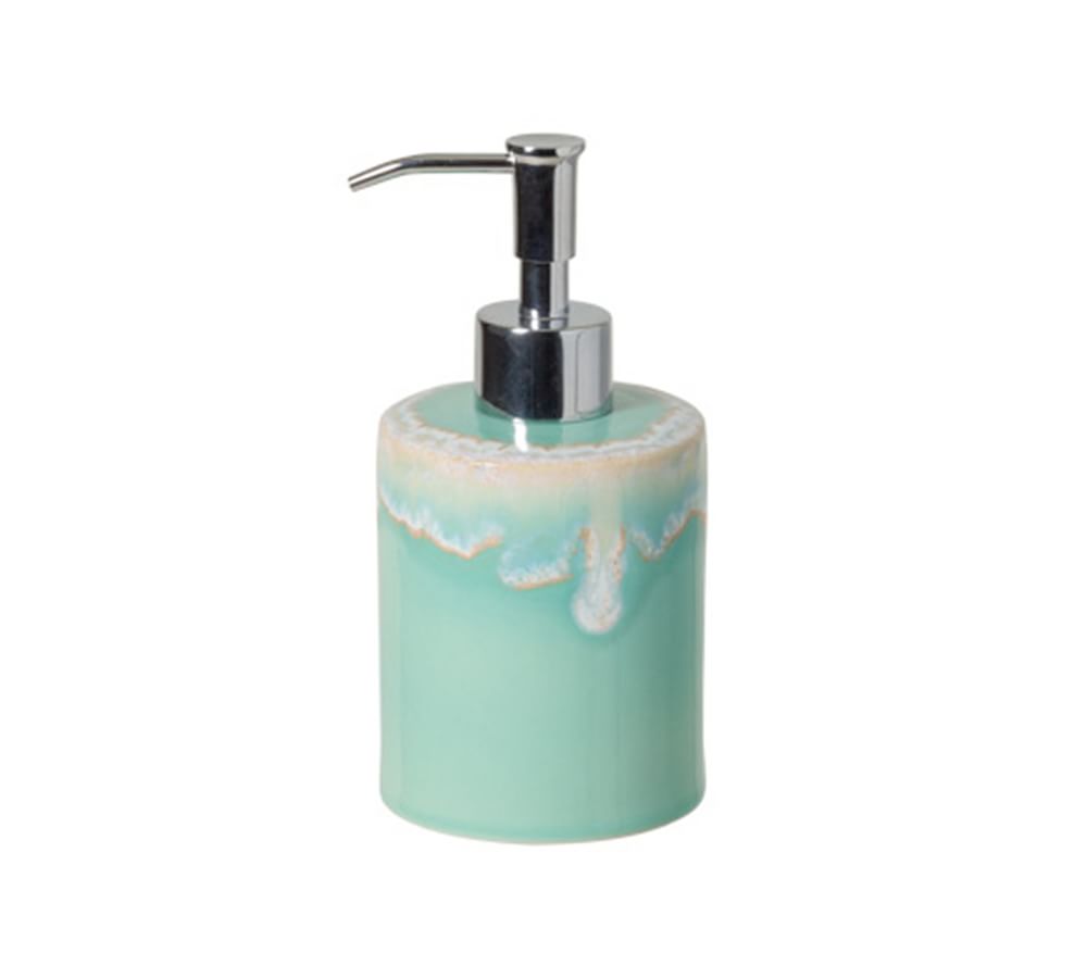 Casafina Taormina Stoneware Bathroom Accessories - Aqua | Pottery Barn