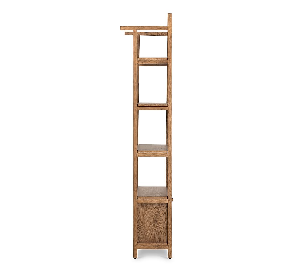 Genoa Etagere Bookcase with Doors Pottery Barn