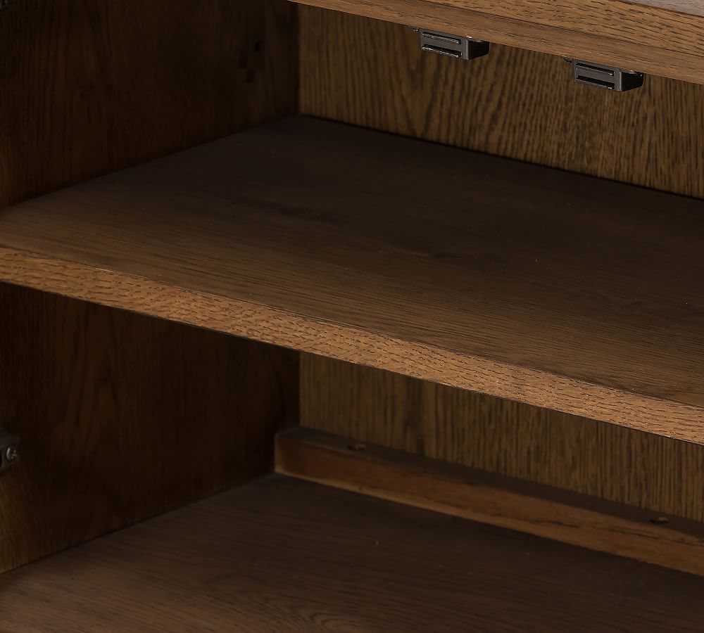 Genoa Etagere Bookcase with Doors Pottery Barn