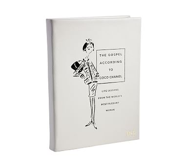 Joke klimaks komedie The Gospel According to Coco Chanel Leather Book| Coffee Table Book |  Pottery Barn
