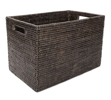 Tava Handwoven Rattan Legal File Box | Pottery Barn