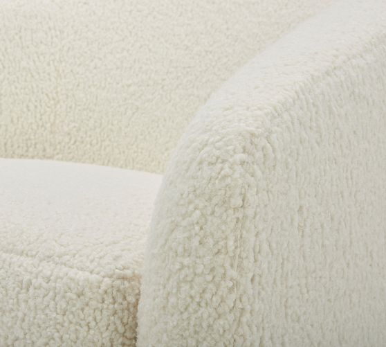 Niko Upholstered Swivel Armchair Pottery Barn