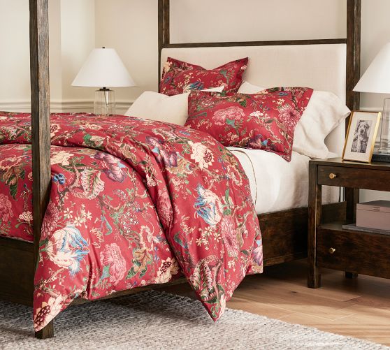 Dahlia Floral Duvet Cover | Pottery Barn
