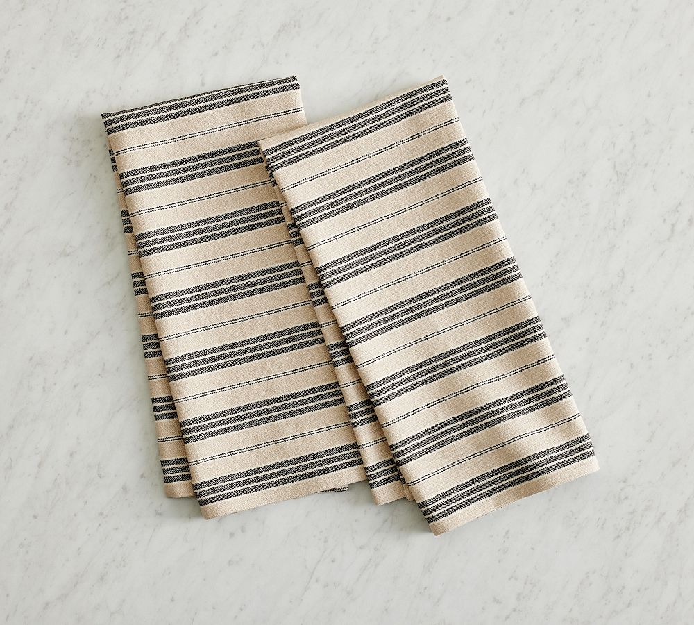 Colette Stripe Tea Towels Set of 2 Pottery Barn