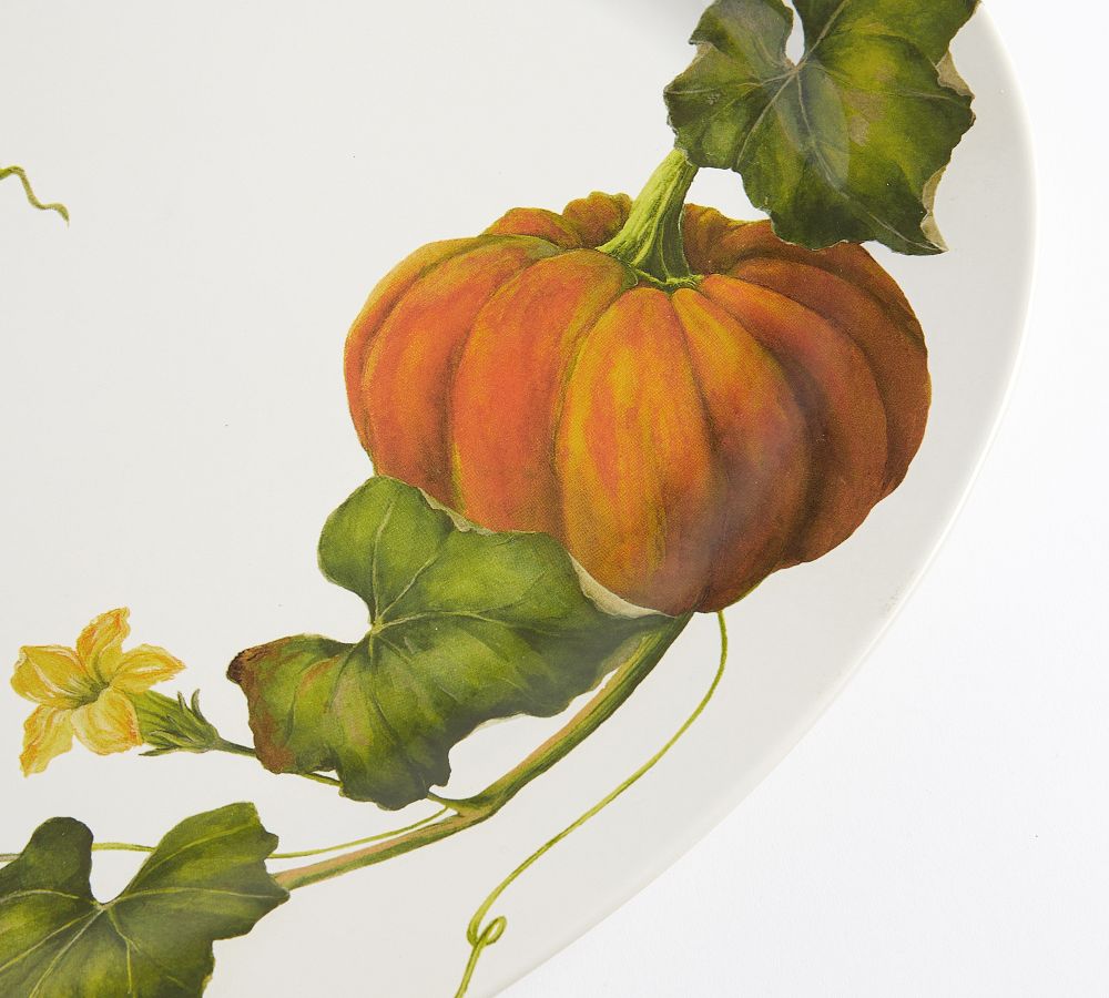 Rustic Pumpkin Serving Platter Pottery Barn