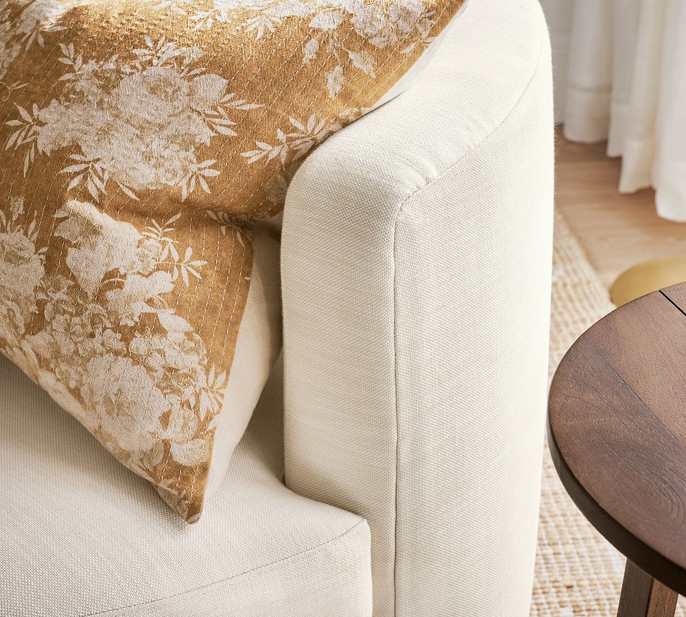 Balboa Upholstered Swivel Armchair Pottery Barn