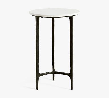 Larkspur Round Marble Side Table 