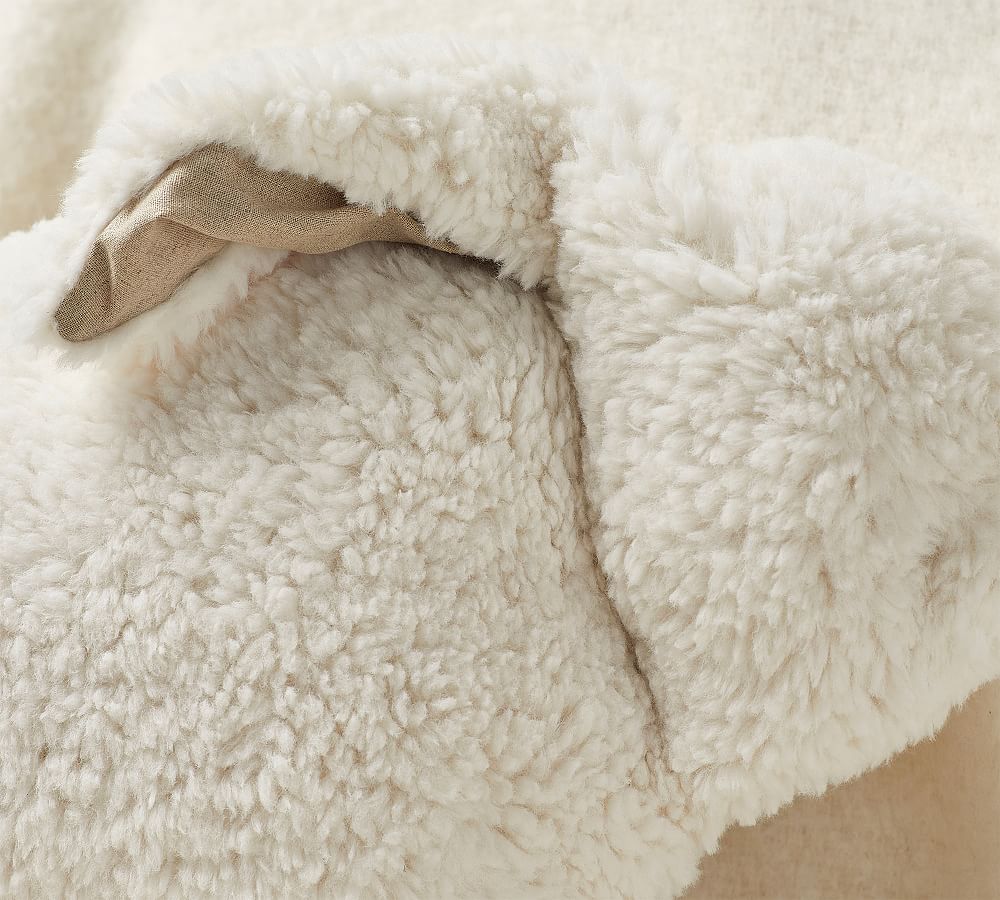 Bunny Shaped Sherpa Throw Pillow | Pottery Barn