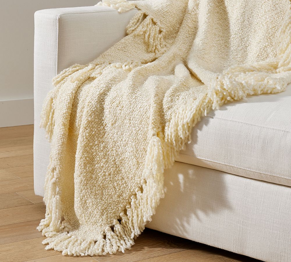 Dreamy Handwoven Fringe Throw Blanket