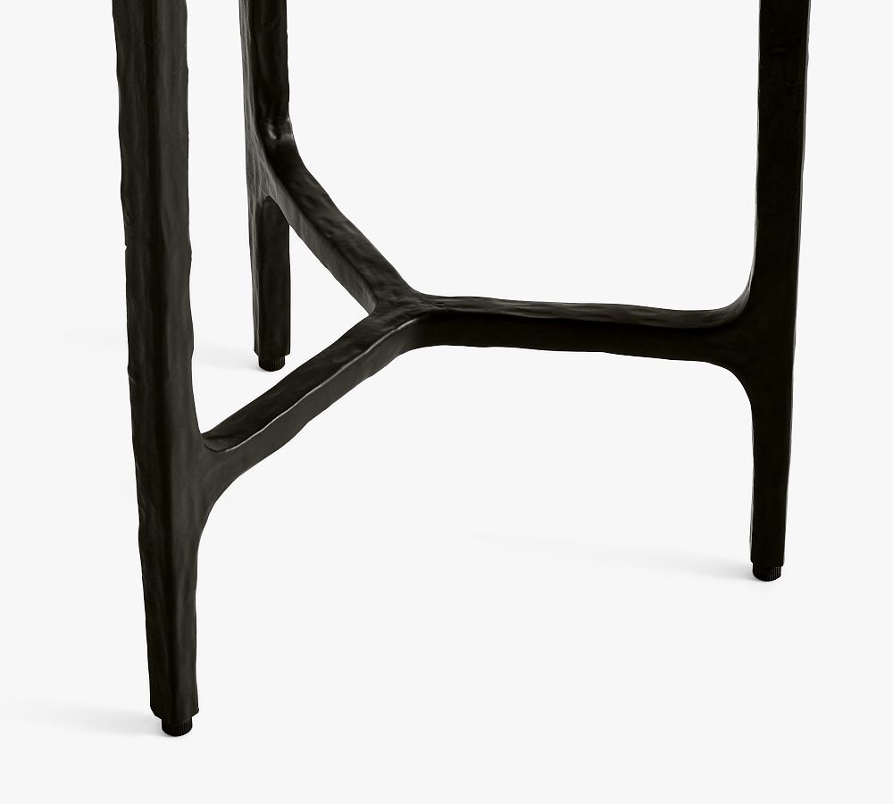 Larkspur Round Marble Side Table Pottery Barn