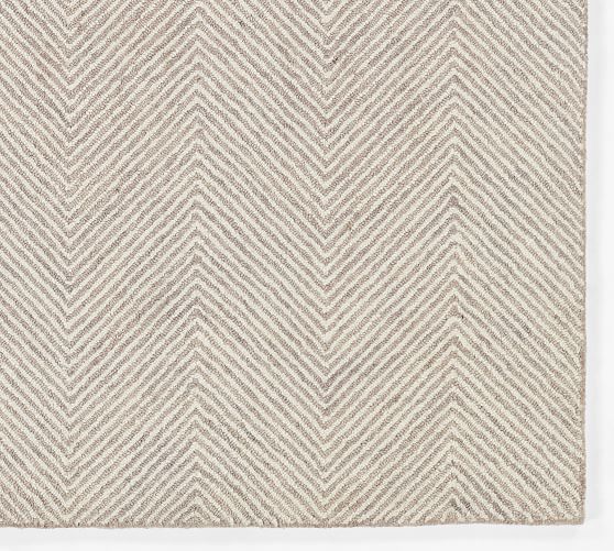 Iweala Handcrafted Chevron Rug | Pottery Barn