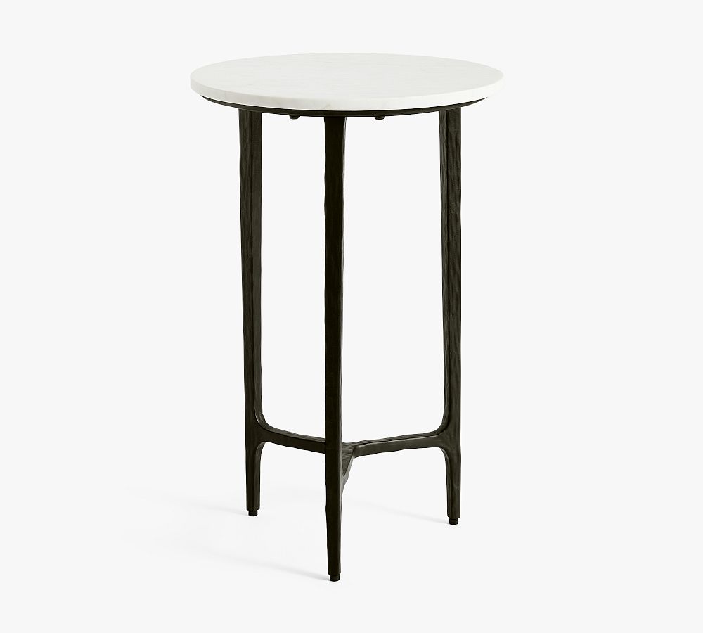 Larkspur Round Marble Side Table | Pottery Barn