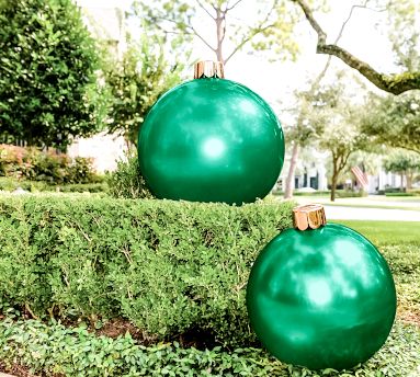 Festive Red, Gold & Green Decorative Holiballs | Pottery Barn