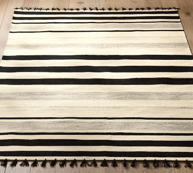 Titus Striped Handcrafted Outdoor Rug | Pottery Barn