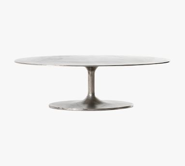 Collier Metal Oval Coffee Table | Pottery Barn