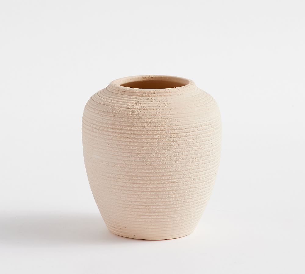 Bondi Handcrafted Terracotta Vase Collection Pink Pottery Barn