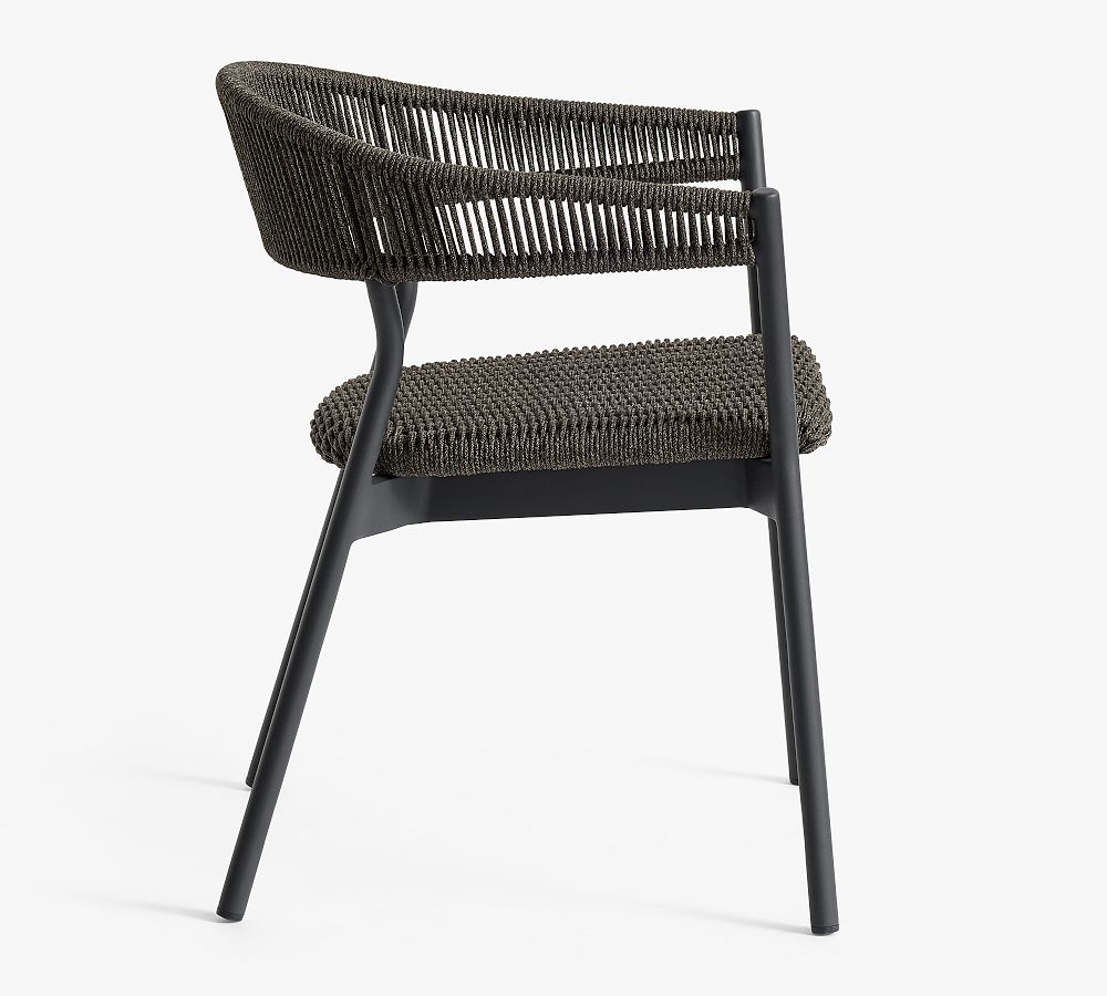 Elmore Metal & Rope Outdoor Dining Chair Pottery Barn