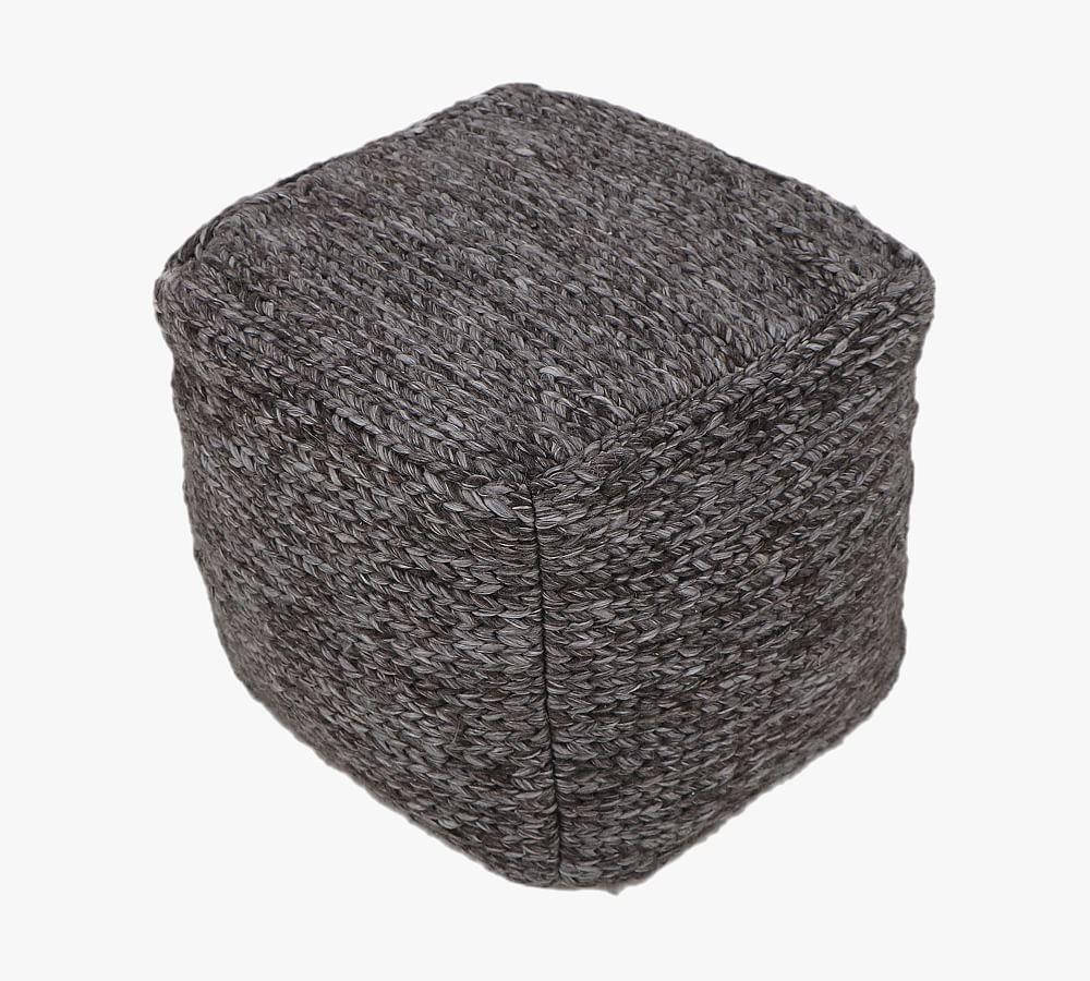 Sweater Knit Pouf 