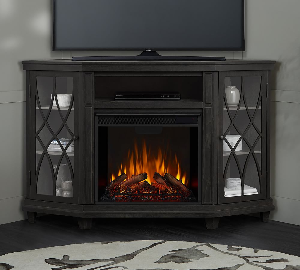 Real Flame® Corner Electric Fireplace Media Pottery Barn