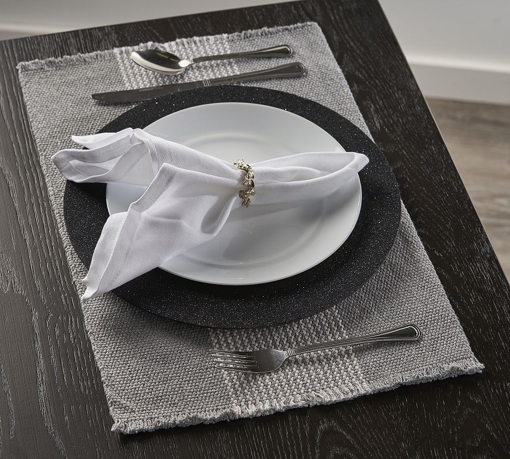 Striped Handwoven Cotton Placemats Set of 4 Pottery Barn