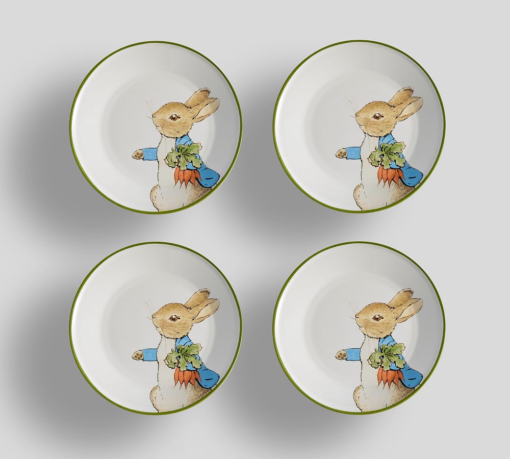 Peter Rabbit™ Bunny Stoneware Appetizer Plates - Set of 8