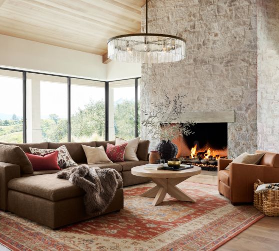 Modern Farmhouse Round Coffee Table | Pottery Barn