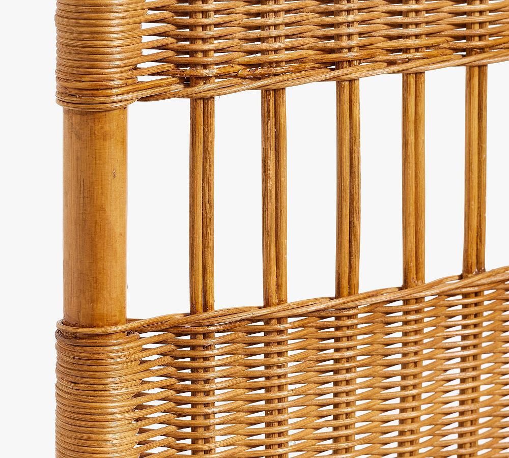 Perry Handcrafted Rattan Room Divider Pottery Barn