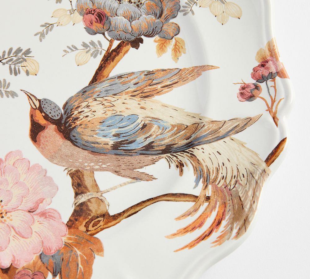 Piper Floral Bird Dinner Plates - Set of 4 | Pottery Barn