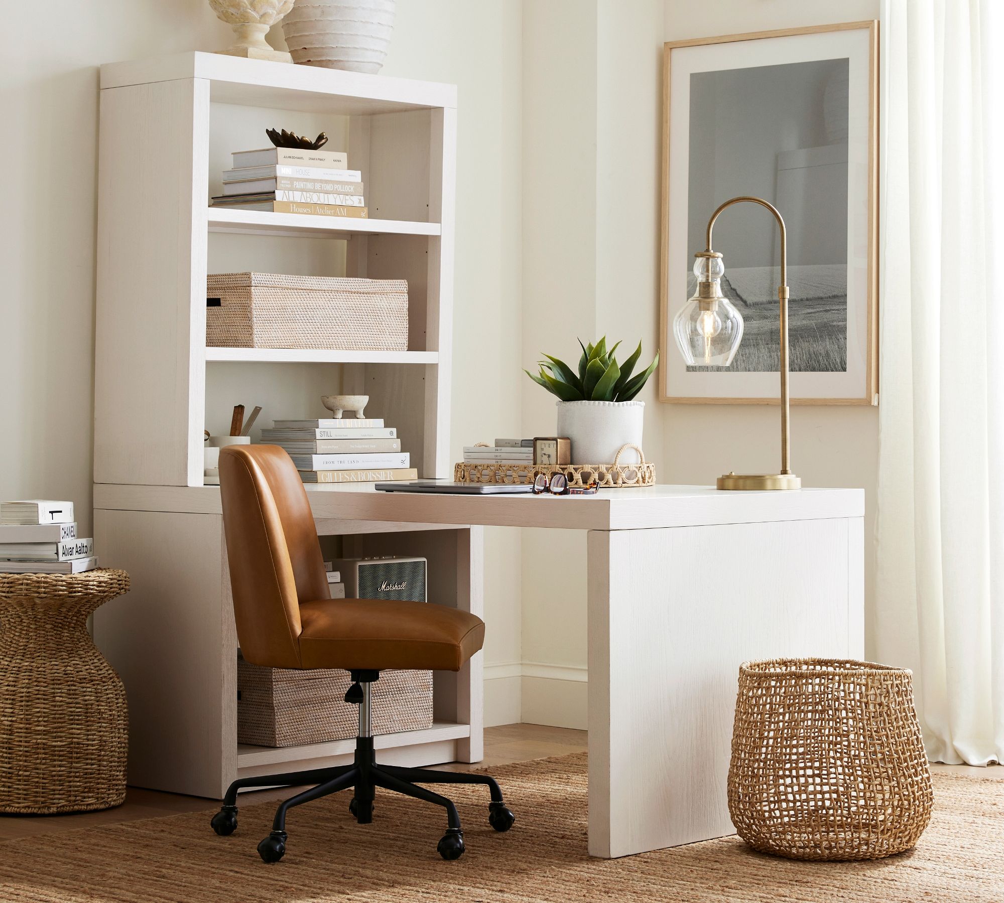 24 Best Peninsula Desks To Get For Your Home Office Atinydreamer   Dillon Peninsula Desk Hutch Suite Ada Xl 