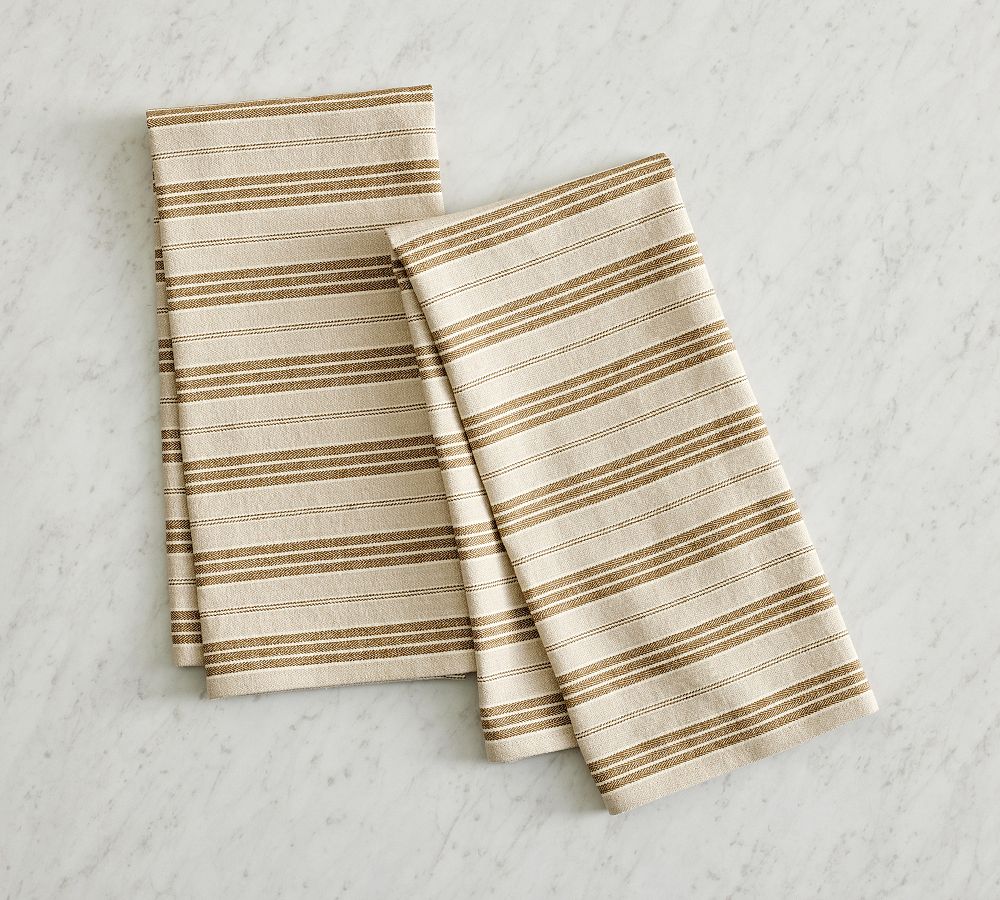 Colette Stripe Tea Towels Set of 2 Pottery Barn
