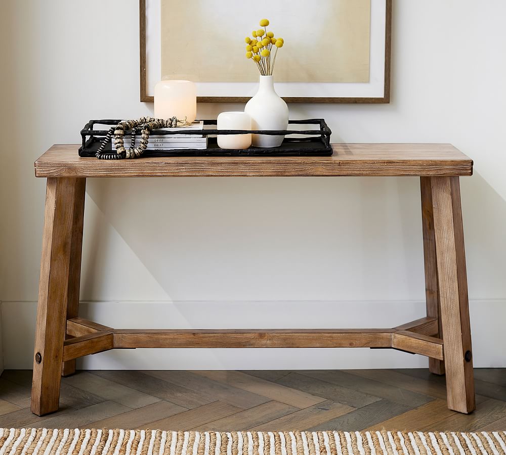 Absolutely Change clothes Do not do it Rustic Farmhouse Console Table | Pottery Barn