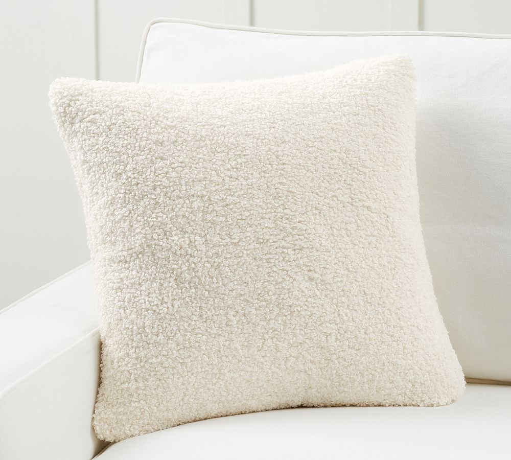 Cozy Teddy Faux Fur Throw Pillow