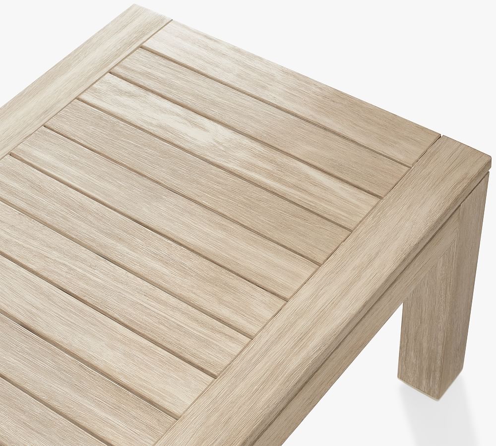 Indio Eucalyptus Outdoor Coffee Table Pottery Barn